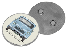 Morris Minor Pickup Series II 1954-56 Round Fridge Magnet